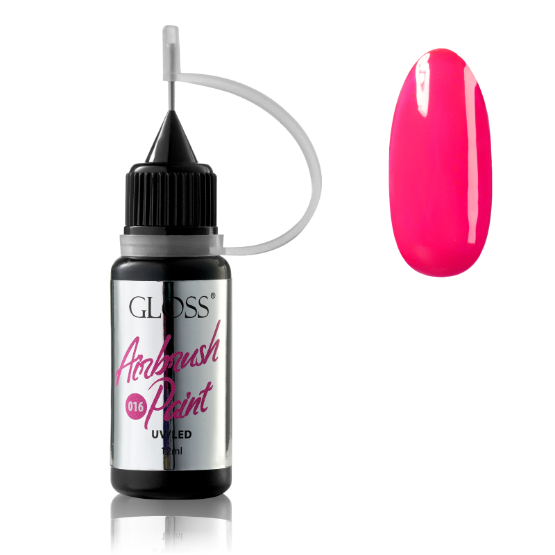 GLOSS Airbrush Paint 016 (bright pink), 12 ml